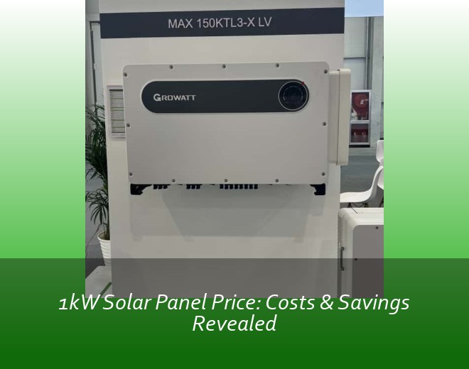 1kW Solar Panel Price: Costs & Savings Revealed